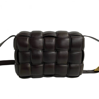 Bottegaveneta Shoulder Bag Leather Brown Padded Cassette Women