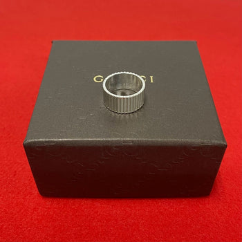 Gucci Ring Silver925 Silver Coin Edge Ring Women(Unisex)