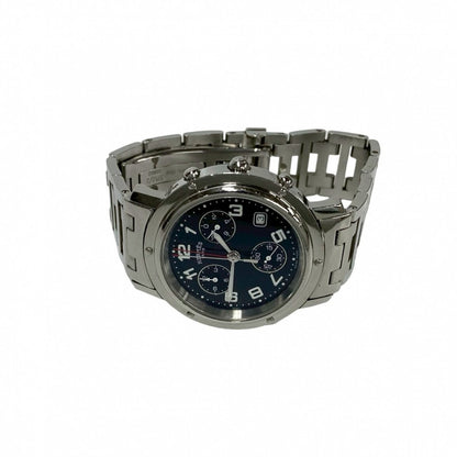 Hermes Watches Stainless Steel Silver Clipper Mens