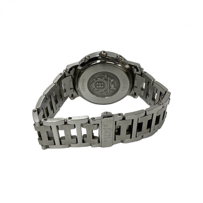Hermes Watches Stainless Steel Silver Clipper Mens