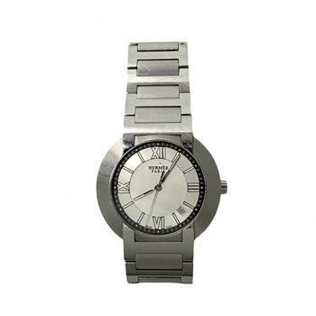 Hermes Watches Stainless Steel Silver Nomad Mens