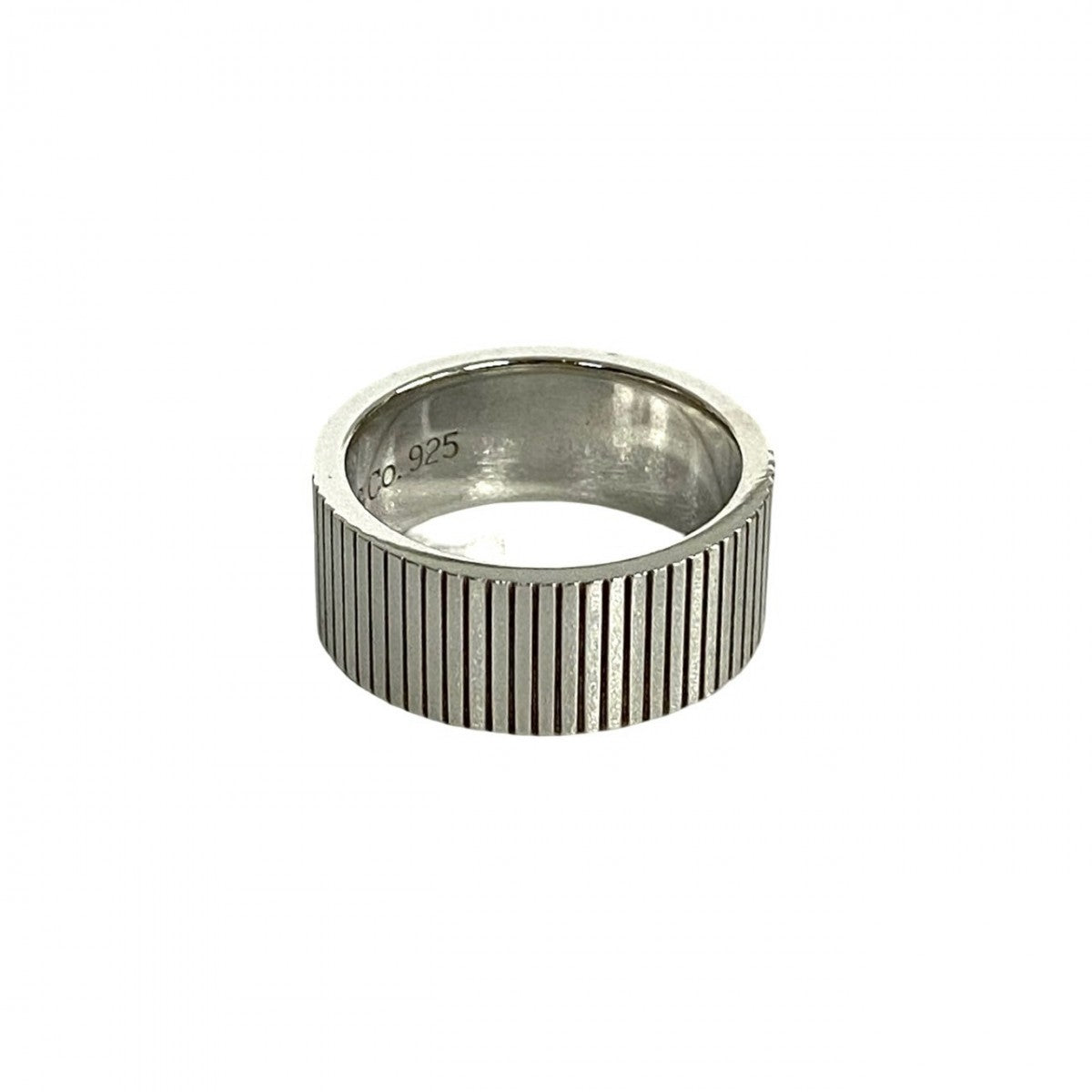 Tiffany&Co. Ring Silver925 Silver Coin Edge Ring Mens(Unisex)