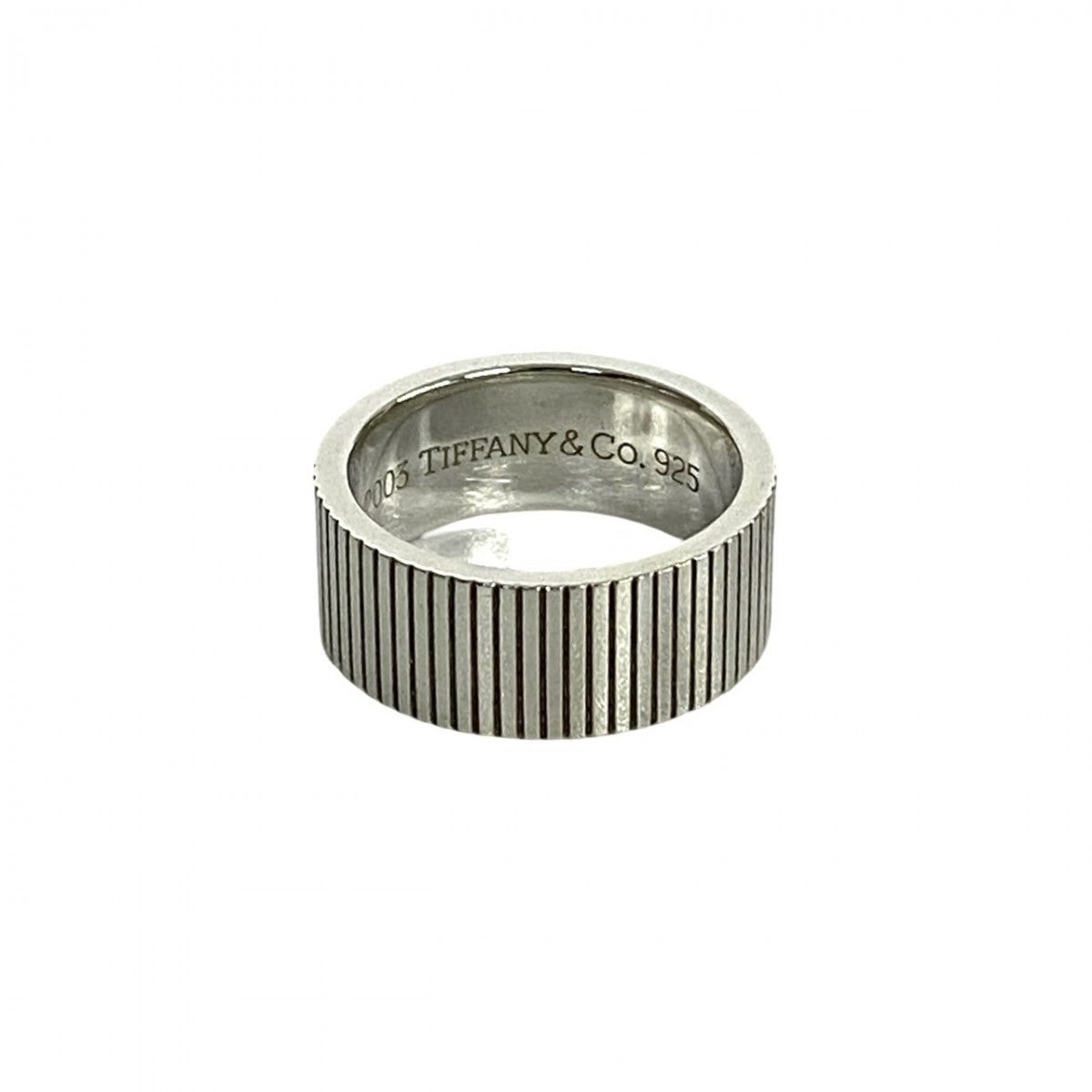 Tiffany&Co. Ring Silver925 Silver Coin Edge Ring Mens(Unisex)