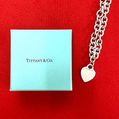 Tiffany&Co. Necklace Silver925 Silver Heart Tag Necklace Women