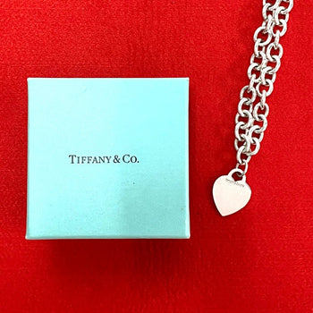 Tiffany&Co. Necklace Silver925 Silver Heart Tag Necklace Women
