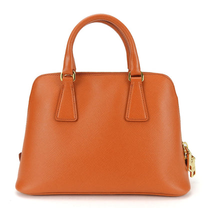 Prada Handbag Bl0838 Safiano Leather Orange Women