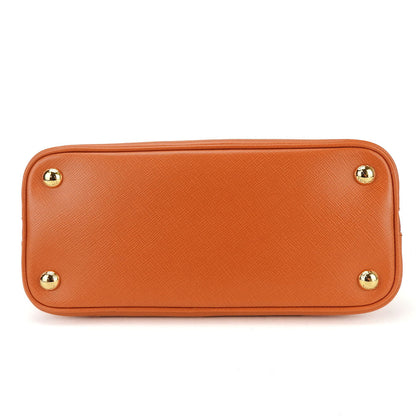 Prada Handbag Bl0838 Safiano Leather Orange Women