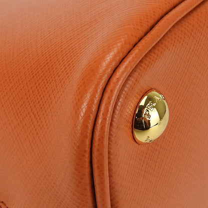 Prada Handbag Bl0838 Safiano Leather Orange Women