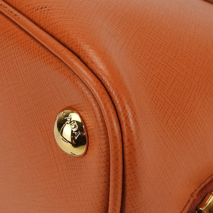 Prada Handbag Bl0838 Safiano Leather Orange Women