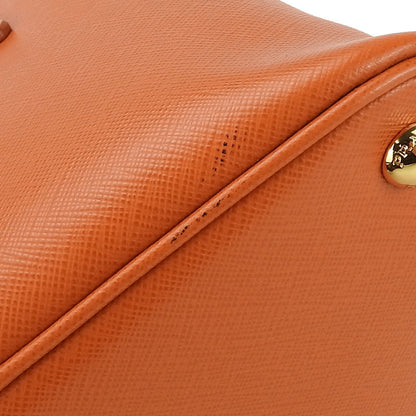Prada Handbag Bl0838 Safiano Leather Orange Women