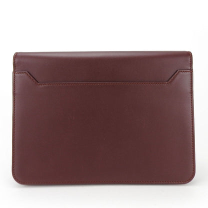 Cartier Business Bag Leather Wine-Red Must Line Unisex(Unisex)