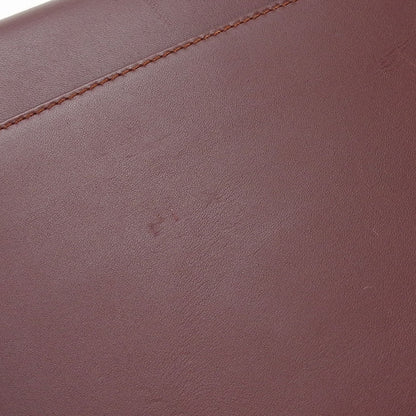 Cartier Business Bag Leather Wine-Red Must Line Unisex(Unisex)