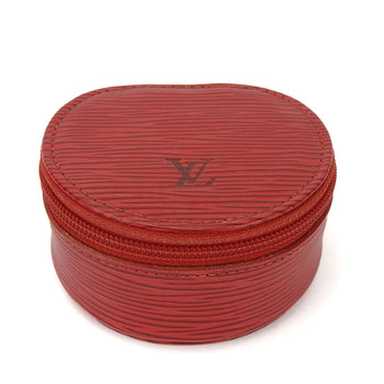 Louis Vuitton Accessory Pouch M48227 Epi Leather Castilian Red Ecran Bijoux Unisex(Unisex)