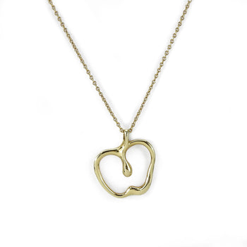 Tiffany&Co. Necklace K18 Yellow Gold Gold Apple Women