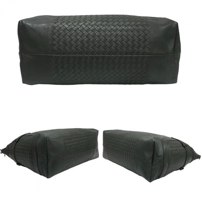 Bottegaveneta Shoulder Bag Leather Gray Intrecciato Mens