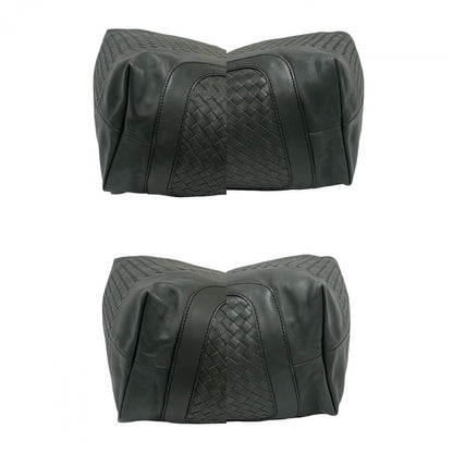 Bottegaveneta Shoulder Bag Leather Gray Intrecciato Mens