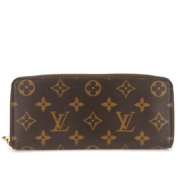 Louis Vuitton Long Wallet Purse M61298 Monogram Rose Valerie Portefeuille Clemence Women