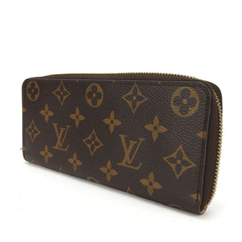 Louis Vuitton Long Wallet Purse M61298 Monogram Rose Valerie Portefeuille Clemence Women
