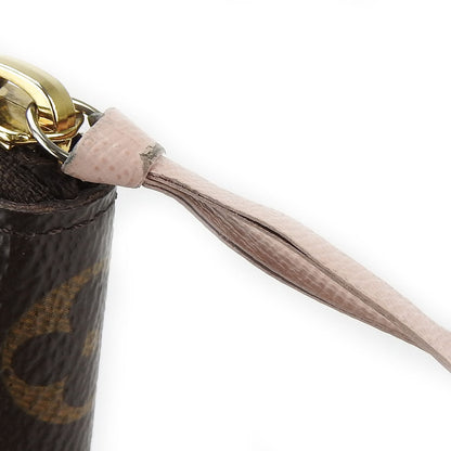 Louis Vuitton Long Wallet Purse M61298 Monogram Rose Valerie Portefeuille Clemence Women