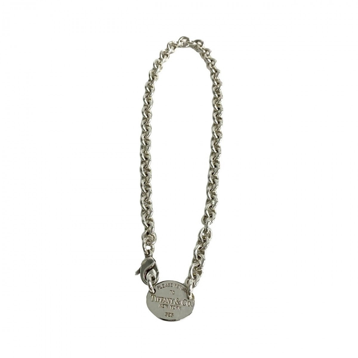 Tiffany&Co. Necklace Silver925 Silver Return To Oval Necklace Women