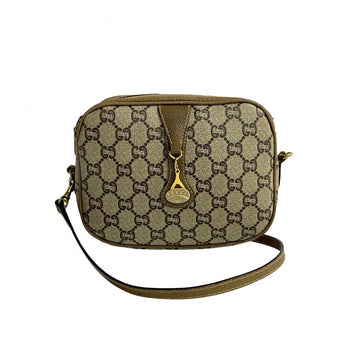 Gucci Shoulder Bag Leather, Pvc Brown Gucci Plus Women
