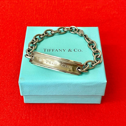 Tiffany&Co. Bracelet Titanium Silver 1837 Id Bracelet