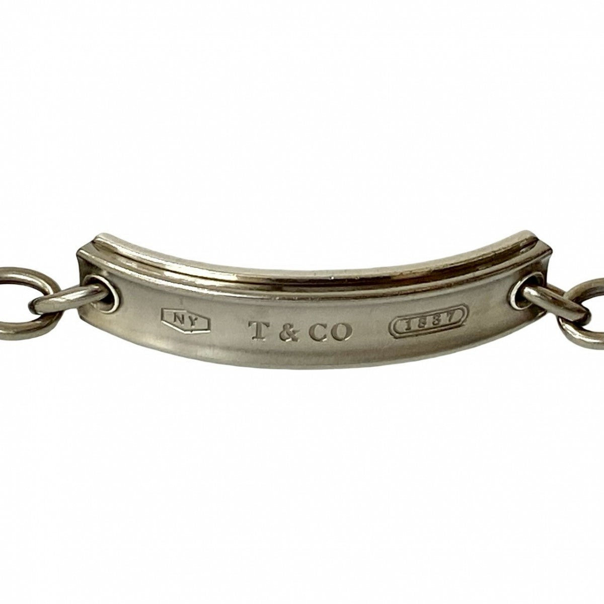 Tiffany&Co. Bracelet Titanium Silver 1837 Id Bracelet