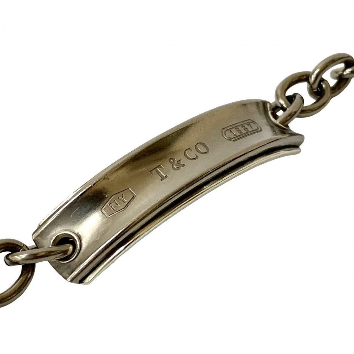 Tiffany&Co. Bracelet Titanium Silver 1837 Id Bracelet