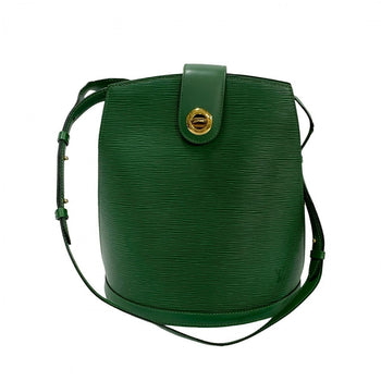Louis Vuitton Shoulder Bag M52254 Leather Green Epi Cluny Women