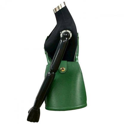 Louis Vuitton Shoulder Bag M52254 Leather Green Epi Cluny Women