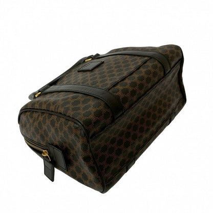 Celine Handbag Leather, Pvc Black Macadam Blason Triomphe Women