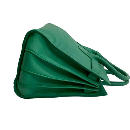 Yves Saint Laurent Shoulder Bag Leather Green Sac De Jules