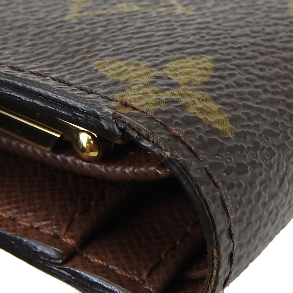 Louis Vuitton Bifold Wallet M61674 Monogram Brown Portefeuille Vienova Women