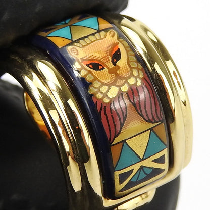 Hermes Earring Metal, Cloisonne Multicolor Emile Women