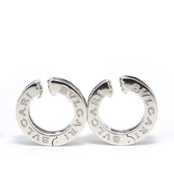 Bvlgari Earring K18 White Gold, Diamond White Gold B-Zero1 Women