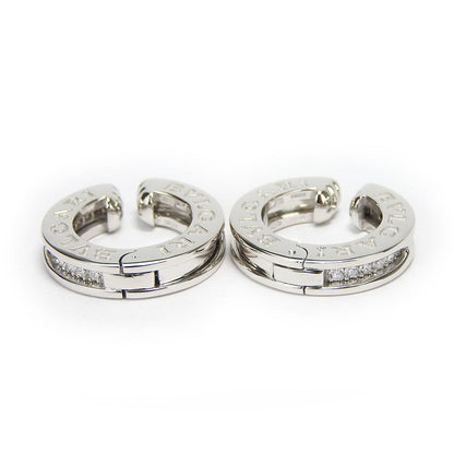 Bvlgari Earring K18 White Gold, Diamond White Gold B-Zero1 Women