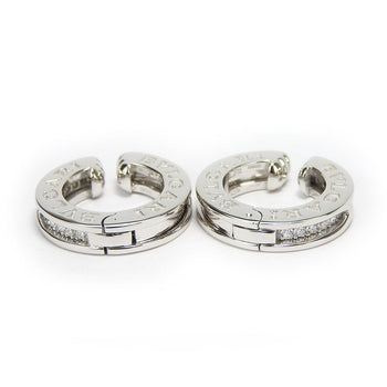 Bvlgari Earring K18 White Gold, Diamond White Gold B-Zero1 Women