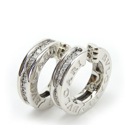 Bvlgari Earring K18 White Gold, Diamond White Gold B-Zero1 Women