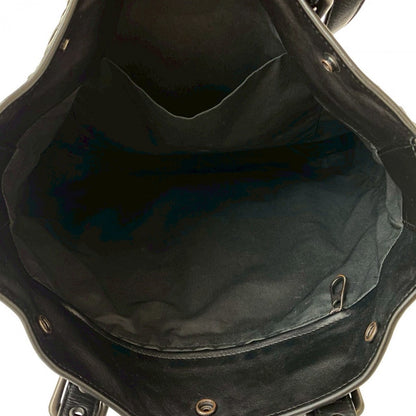 Bottegaveneta Tote Bag Leather Black Intrecciato Mens