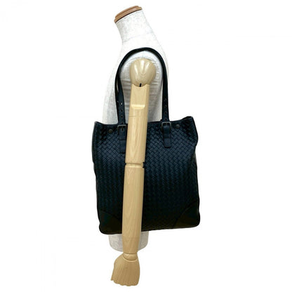Bottegaveneta Tote Bag Leather Black Intrecciato Mens