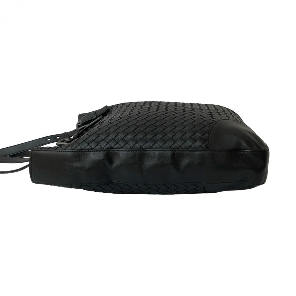 Bottegaveneta Tote Bag Leather Black Intrecciato Mens