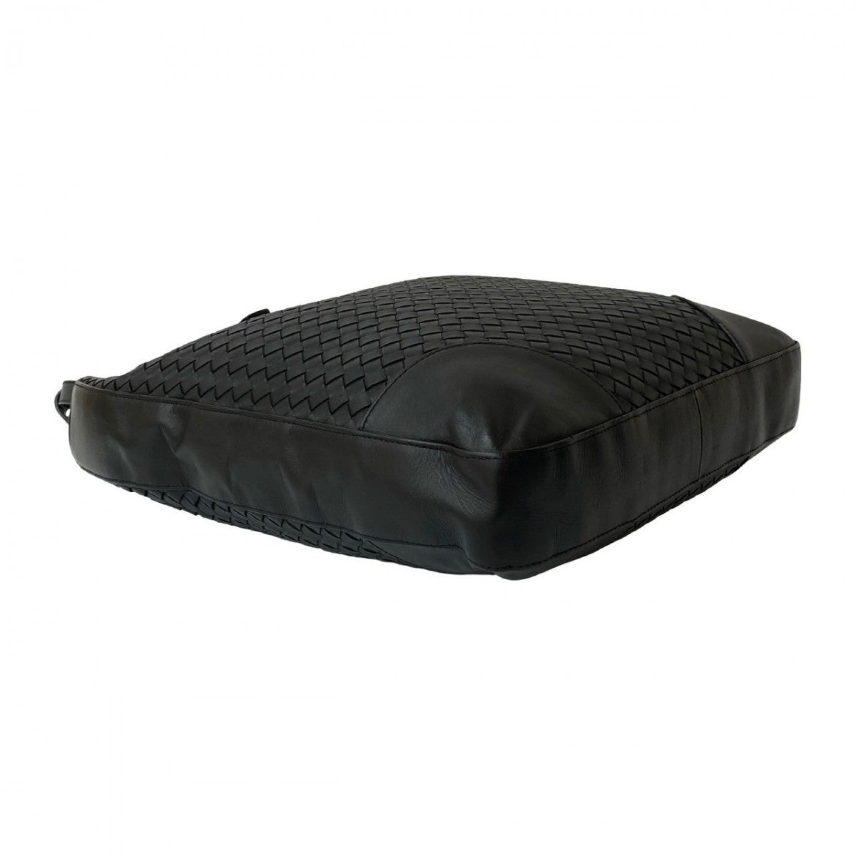Bottegaveneta Tote Bag Leather Black Intrecciato Mens