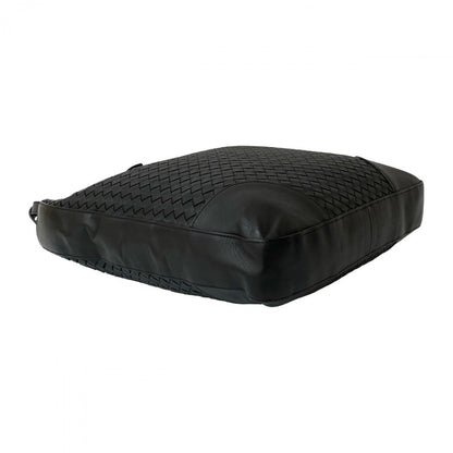 Bottegaveneta Tote Bag Leather Black Intrecciato Mens