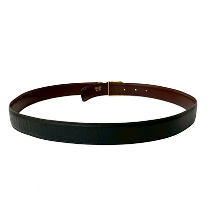 Gucci Belt Leather Black Interlocking G 9030
