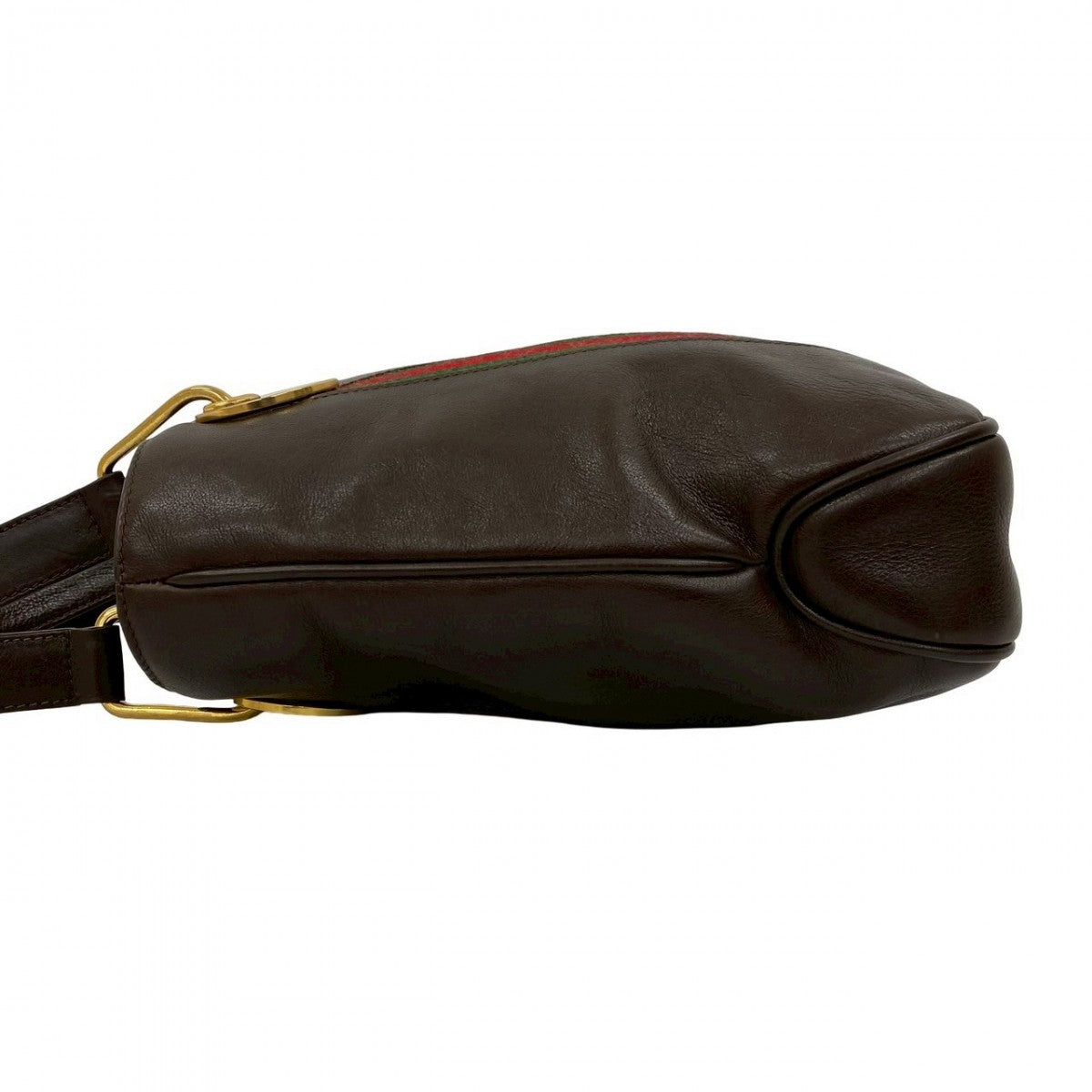 Gucci Handbag Leather Brown Sherry Line Women