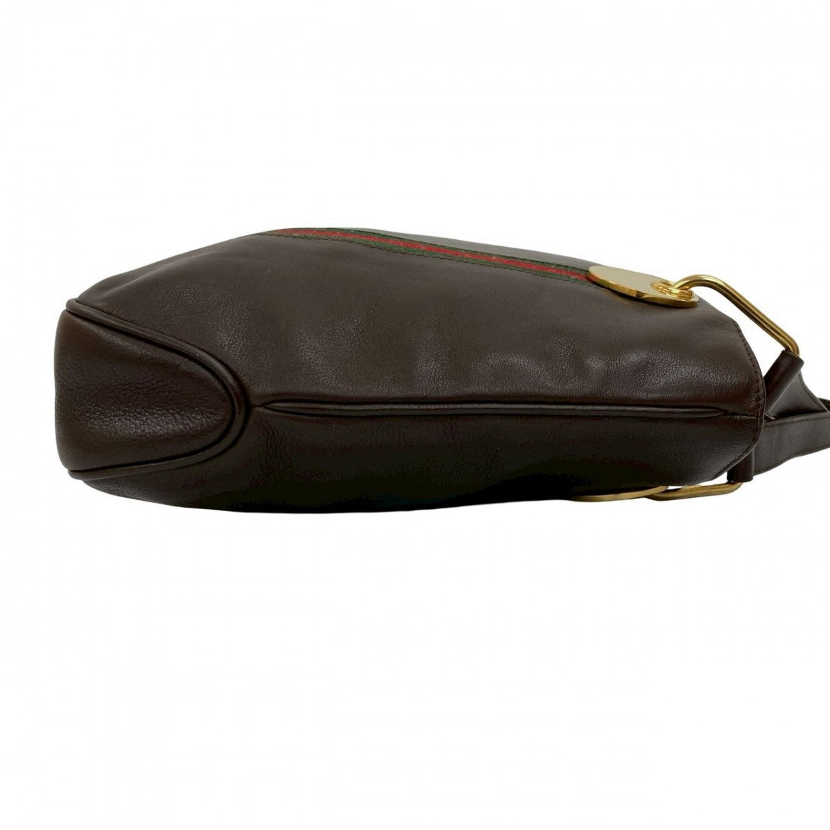 Gucci Handbag Leather Brown Sherry Line Women