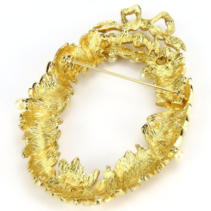 Christian Dior Brooch Metal Gold Women