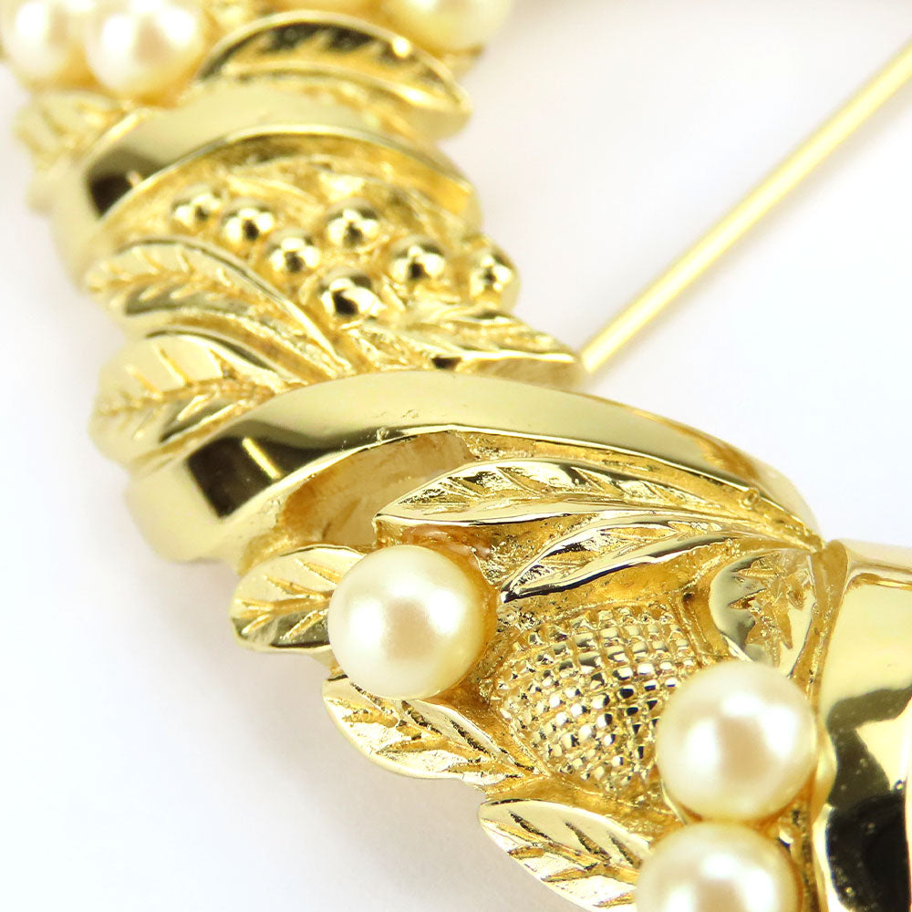 Christian Dior Brooch Metal Gold Women