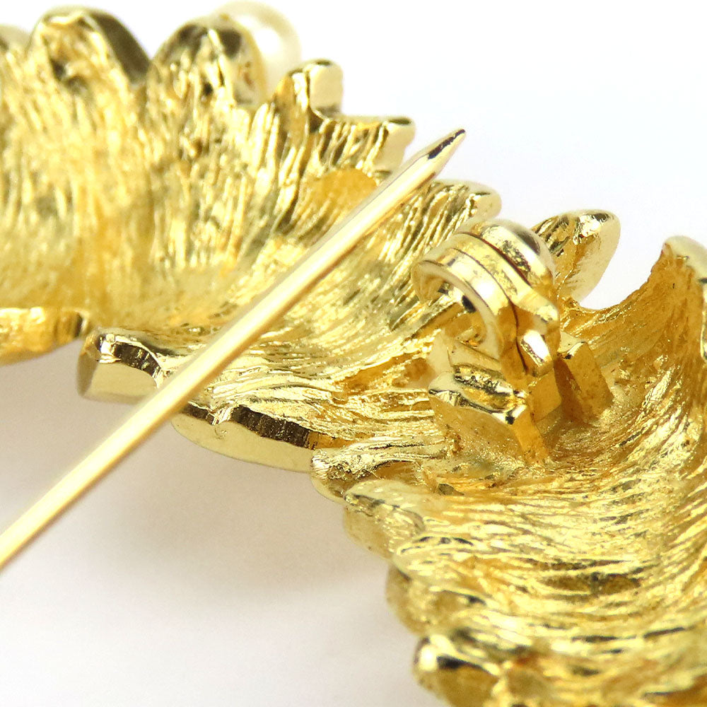 Christian Dior Brooch Metal Gold Women