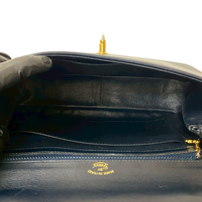 Gucci Handbag Leather Navy